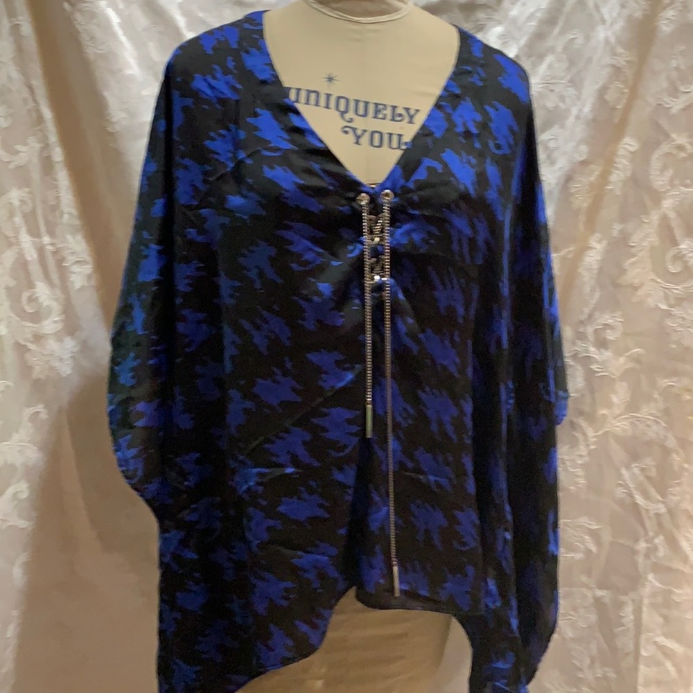 Michael Kors tunic in blue and black